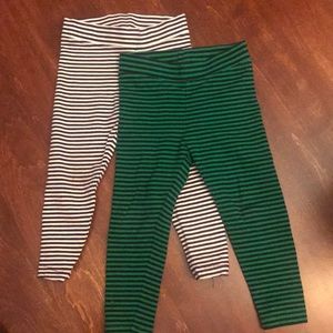 Two pair of Primary Leggings - toddler girls